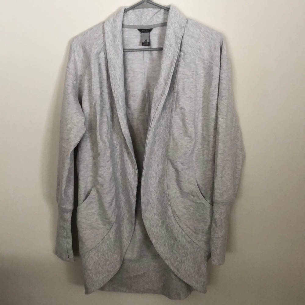 Eddie Bauer heather cardigan.